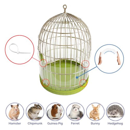 8 Pack Pet Cage Liner with Zip Ties Pet Rabbit Habitat Guinea Pig Cage 8" x 12" Flexible Plastic Side Protection Urine Guard Panels by Marketing Holders - color: 8" x 12"