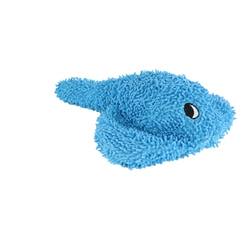 MIGHTY® 2 Pack Microfiber Medium Stingray Dog Toys | Ultra Durable Plush Toy with Multiple Layers & Reinforced Seams , Washable and Floats , Mighty® Construction - color: 2PK Blue Stingray