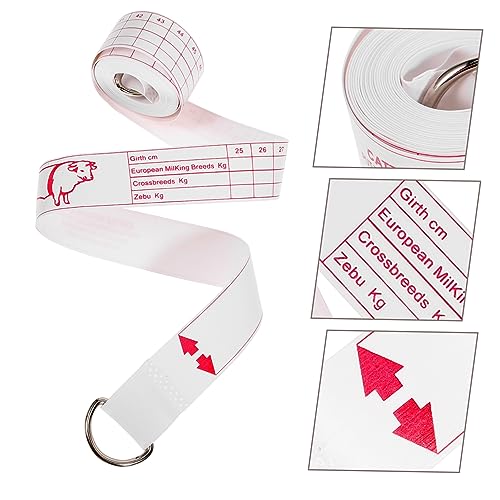 BESPORTBLE Cattle Show Supplies Horse Tape Measure Weight for Farm Use Accurate Animal Identification