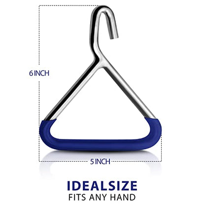 Durable OB Handle Apparatus with 2 Handle Puller Hooks and 2 Chains - Stainless Steel for Cow, Goat, and Cattle Delivery Instruments on Dairy Farms, 30 Inch - size: 30 Inch