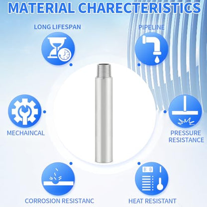 ChillWaves 304 Stainless Steel Pipe Fitting, Nipple Cast Pipe 1" NPT Male x 1" NPT Female Thread 4" Length(100MM)(1-PACK) - size: 1" MNPT x 1" FNPT, style: 4" Length(100MM)