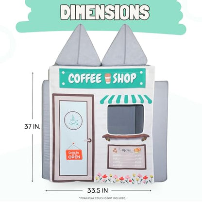 Couch Swag Play Panel for Childrens Foam Sofa Kids Couch (Coffee Shop) - style: Coffee Shop
