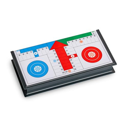 Ludo Magnetic Folding Travel Board Game Set - 9.75 Inches