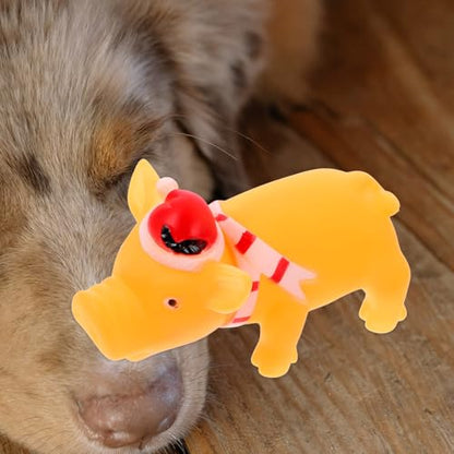 UPKOCH Squeaky Pig Dog for Dogs Chew for Teething and Training Interactive Pet for Indoor Play and Dental Health Safe Non-Toxic Material Fun Reward