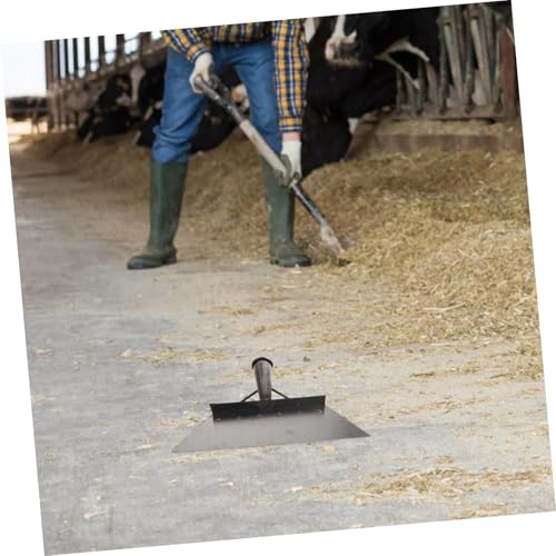 DOITOOL Manganese Steel Animal Dung Shovel 32cm for Farm Cleaning, Heavy Duty Multi-Function Scraper for Barn Manure Removal and Floor Cleaning