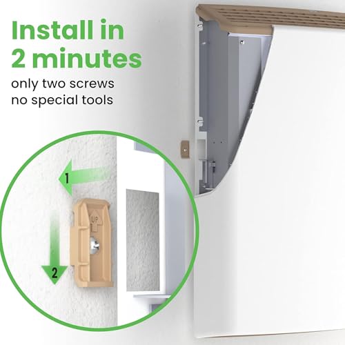 EnviMAX Plug-in Electric Panel Wall Heaters for Large Rooms, 1000 Watts, 24/7 Heating w/Safety Sensor Protection, Patented Quiet Fan-less Design, Easy 2-Min Install, Indoor Space Heater, Made in USA