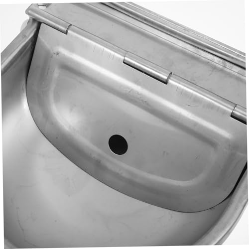 Toyvian Automatic Stainless Steel Animal Waterer with Float Valve Durable Farm Water Bowl for Cattle Pigs Sheep Horses Outdoor Pets Capacity Automatic Water Dispenser