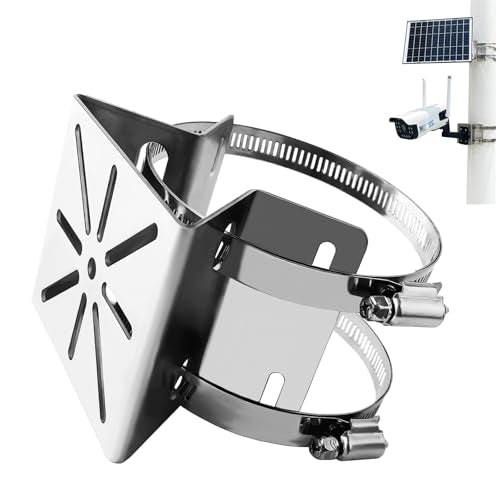 Stainless Steel Surveillance Camera Mounting Bracket, Pole Bracket, Camera Housing Bracket, No Drilling Required, Adjustable, Easy Installation, Surveillance Camera, Cylindrical Bracket (201-1) - color: 201-1