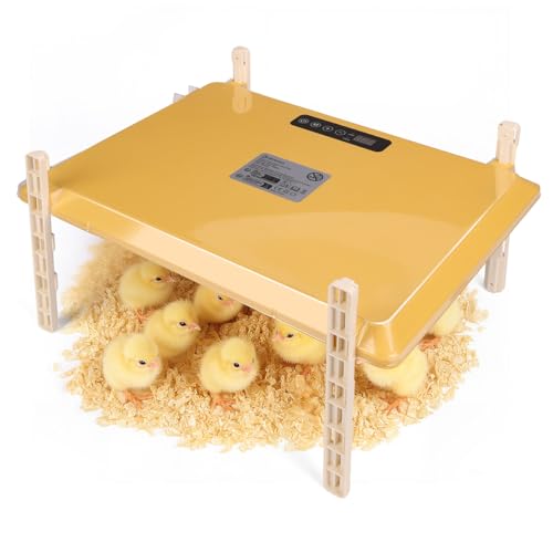 Smart Chicken Brooder Heater, 16"x11" Chick Heat Plate for 20 Baby Chicks, 13 Temperature & 7 Timer Settings, 200W Chicken Coop Heater, UL Certified
