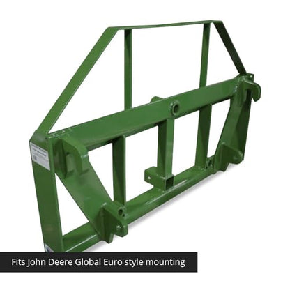 Titan Attachments UA USA Made Hay Frame Attachment, 39" Hay Spear and Stabilizers, Fits John Deere Global Euro Tractors, Rated 4,500 LB