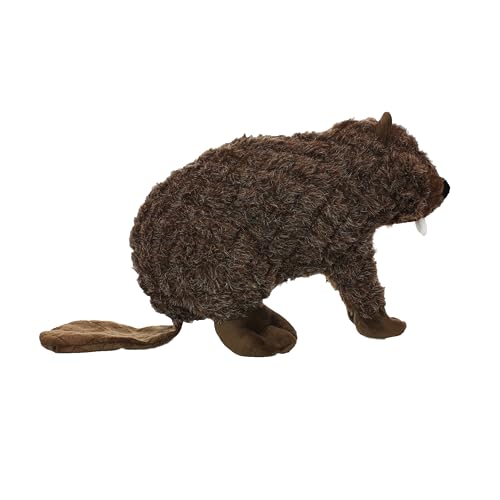 MIGHTY- Massive-Nature-Beaver- Squeaker-Multiple Layers. Made Durable, Strong & Tough. Interactive Play Dog Toy (Tug, Toss & Fetch). Machine Washable & Floats | Multiple Layers & Reinforced Seams , Washable and Floats , Mighty® Construction - color: Brown