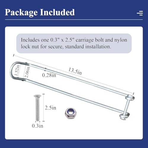 Old-School/Over Throw Wire Arm Top/Gate Latch Chain Link/Double Driveway, Overall Length 13.5" Fit for Residential Gate Frames Constructed of Either 1-1/8" OD/1-3/8" OD Tube, 2Pcs - color: 2 Pcs