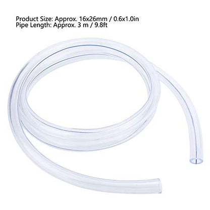 Milking Tube Milking Machine G3 Transparent Hose Accessory Milking Machine Pipe Milking Machine Accessories Tube PVC 3 Points 8 Hose Watering Pipe Tube for Milking Equipment Hose