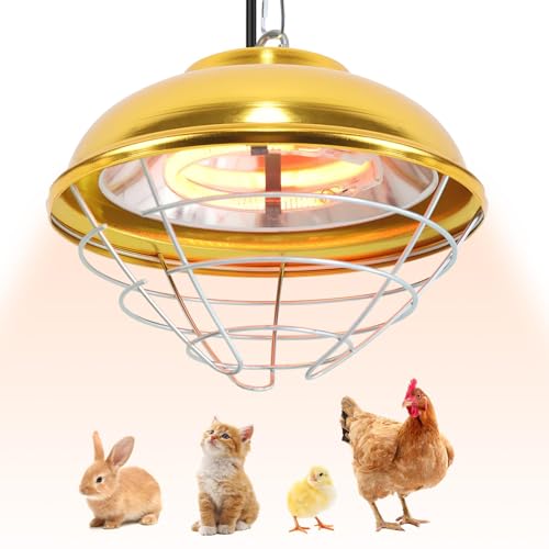 300 Watt Premium Waterproof Heaters Heat Lamp for Chicken Coop,Professional Chicken Coop Heater,Hanging Pheasantry Heater,for Chicks Brooder Pen,Duck,Pet House,Poultry