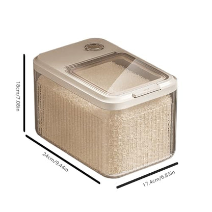 Dog Food Storage Container - Airtight Sealed Bin For Freshness Protection, Resistance With Locking Lid Moisture Control, Treat Dispenser For Dry Kibble Flour Grain Use Barn Garage 18 Inch - color: Transparent S
