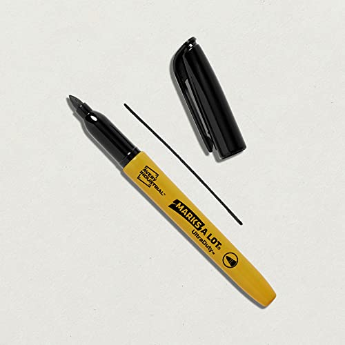 Avery Marks A Lot UltraDuty Permanent Markers, Bullet Tip, Water Resistant, 1 Black Industrial Marker (29843) - size: 1 Count (Pack of 1)