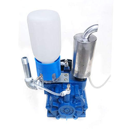 Milking Machine Vacuum Pump, 66 gal/min High Efficiency Aluminum Alloy Pump for Mechanized Milking Systems, Portable Milker Bucket Tank Barrel for Dairy Farms and Milking Stations