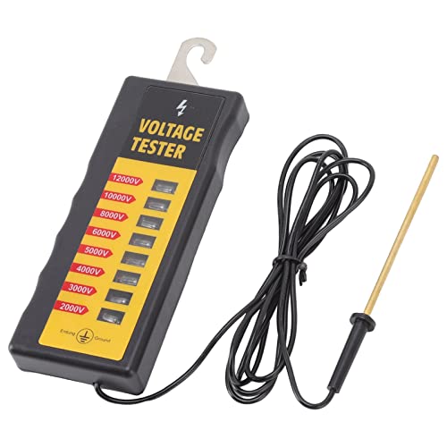 Electric Fence Voltage Tester with 8 Neon Lights, and Portable for Farms and Livestock, Measures up to 12KV, Easy Fault Finding