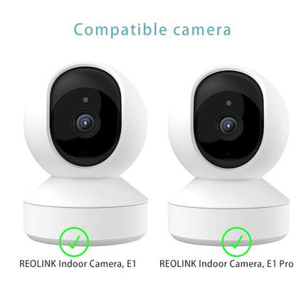 2 Pack Wall Mount Compatible with Reolink E1 Pro/ E1,180° Adjustable Camera Wall Mount Bracket Indoor and Outdoor Security Camera Mounting Bracket with Mounting Plate