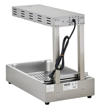 Kratos Commercial French Fry Warmer/Dump Station, Stainless Steel Electric Freestanding Countertop Food Warmer 120V, 1000W (31M-011) - size: Fry Dump Station-Stainless Steel