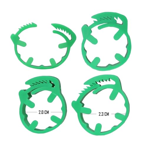 140 Pcs Inner Diameter 2~2.3cm Adjustable Chicken Foot Ring Poultry Leg Farm Identification Marker Tool for Duck(Green) - color: Green