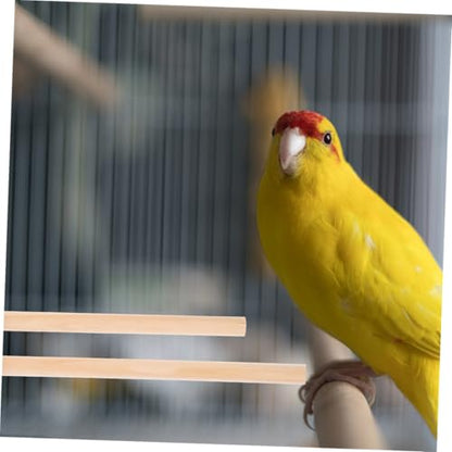 BESPORTBLE Bird Perches for Parrots and Parakeets 4pcs Wooden Bird Cage Perch Stand Accessories Non-Slip Grip for Medium Chickens