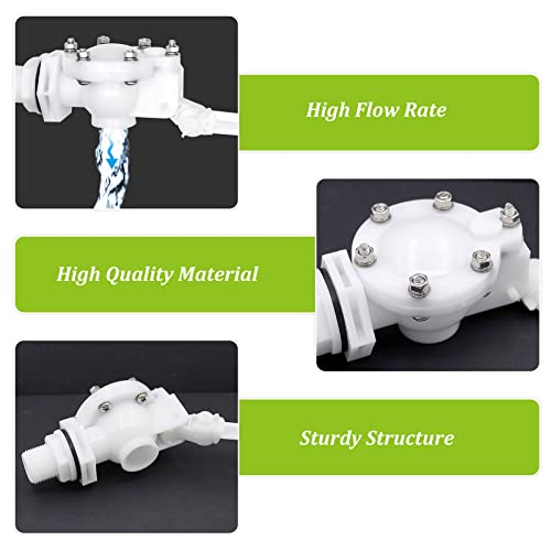 Water Float Valve with Adjustable Arm, Heavy Duty Float Valve 3/4 for Water Tank Pond, High Flow Rate - size: 12.9" in length