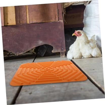 Levemolo Washable Silicone Chicken Nesting Pads 2-Piece Set for Laying Hens Sturdy Nest Box Liners for Chicken Coop Easy to Clean Nesting Box Supplies