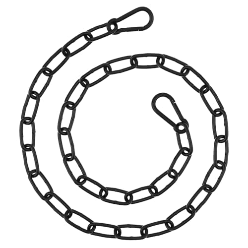 Gate Chain Lock for Outdoor Fence,304 Stainless Steel Gate Chain 39" x 5/32" with Both-Ended M5 Carabiners,Chain Link Latch Lock for Wooden Fence Pet Cages (39" x 5/32", Piece, 1) - size: 39" x 5/32"