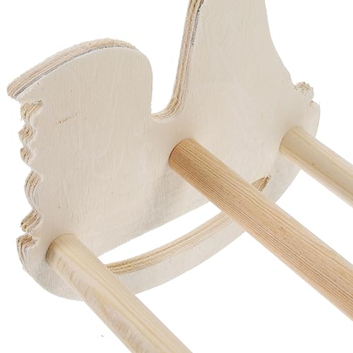 Ipetboom Chicken Swing Chicken Perch Natural Wooden Jungle Gym Roosting Bar Chick Stand for Hens Handmade Coop Swing Toys