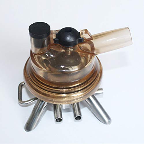 Milk Claw Milking Claw Milk Collector Milking Part Accessory with Multi Manifolds Connectors Easy to Use Durable for Cow Goat 160CC Stainless Steel Base PSU Lid