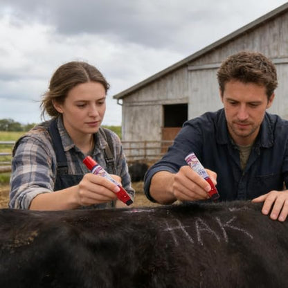 Livestock Marking Tool - Livestock Identification Marker Pencils | Agricultural Sheep Marker | for Cattle Sheep Goat Lamb Calf Farm Agriculture