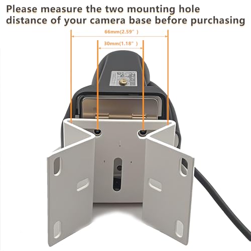 Outdoor Security Camera Corner Mount, White Metal Bracket, 4 Pack | 90-degree clamp, 2.2-4.3 in diameter range, eaves and stairwell placement, hardware included - size: 4 Pack