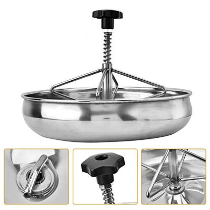 Piglet Feeding Bowl Stainless Steel Piglet Feeding Trough Pig Food Tray Livestock Fodder Bowl for Piglet Sow Milk Feeding