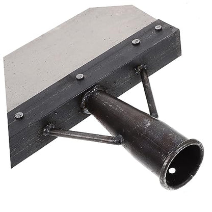Multi-Functional Metal Dung Shovel for Farm Poultry Cleaning Heavy-Duty Fowl Dung Scoop Long Handle for Chicken Duck Pens