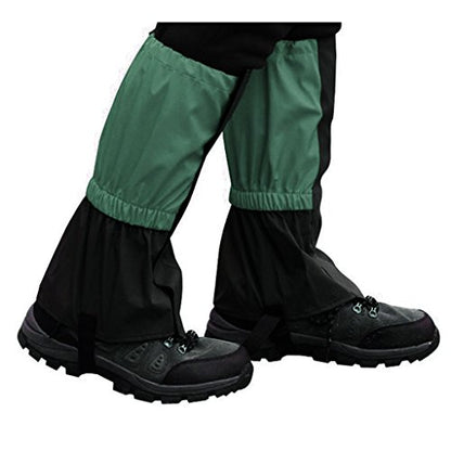 TRENDBOX Unisex Waterproof Snowproof Snow Legging Leg Cover Wraps Gaiters for Climbing Hunting Hiking - color: Dark Green