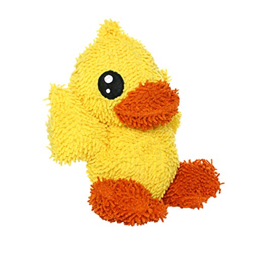 MIGHTY® 2 Pack Microfiber Large Duck Ultra Durable Plush Dog Toy | Multiple Layers & Reinforced Seams , Washable and Floats , Mighty® Construction - color: 2PK Yellow Duck
