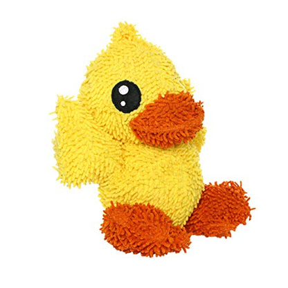 MIGHTY® 2 Pack Microfiber Large Duck Ultra Durable Plush Dog Toy | Multiple Layers & Reinforced Seams , Washable and Floats , Mighty® Construction - color: 2PK Yellow Duck