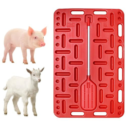 Pig Sorting Divider Panel Extra Large, Lightweight Animal Guide Board with Sorting Paddle for Sheep, Hog, Cattle, Livestock Sorting Panel Reduces Impact Easy to Hold - size: 120x78cm/47.2x30.7in