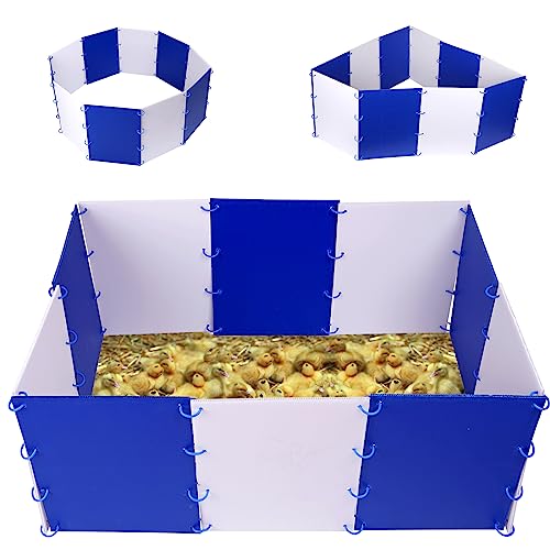 Chick Starter Kit Chicken Brooder Box for 15 Ducks Chicks Portable Coop & Chicken Cage Dog Playpen Panels for Small Animal