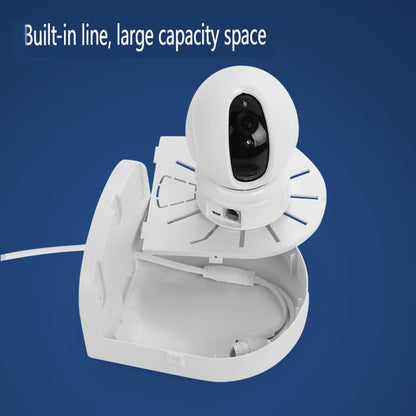 Indoor Outdoor Camera Bracket ABS Plastic Wall Mount L-Shaped Bracket for Security Dome IP Camera Mounting, Junction Box Cable Management (4.5in-SL-1PACK) - style: 4.5in-SL-1PACK