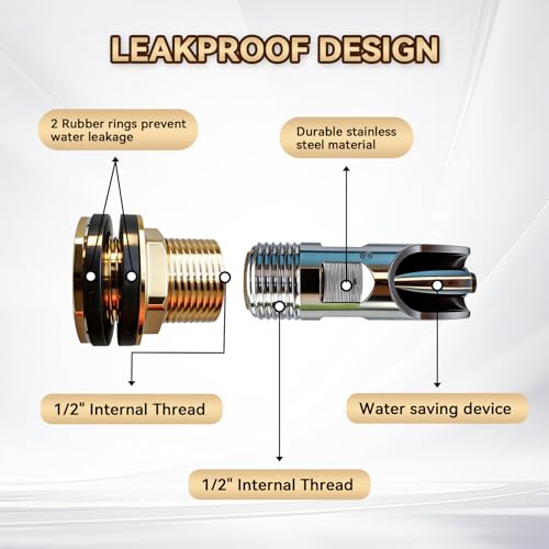 4PCS Pig Water Nipple,Automatic Pig Nipple Drinkers Kit Stainless Steel Pig Nipple Waterer Feeder for Barrel Kit with Brass Water Tank Connectors Hog Water Drinker System for Hog Goat Sows Piglets
