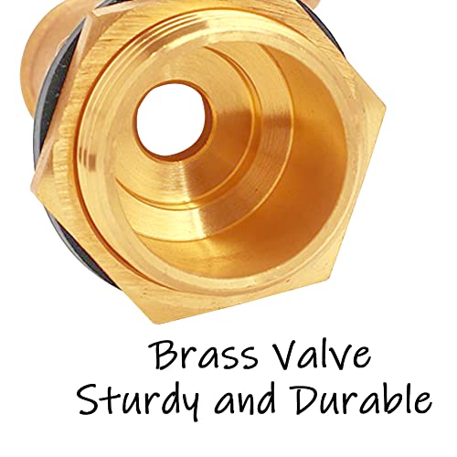 Uenede Float Ball Valve DN20 3/4" Male Thread Stainless Steel Floating Ball Brass Valve Automatic Switch for Stock Tank Pool Water Level Control - size: 3/4"-1PCS