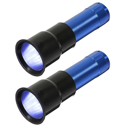 2pcs Egg Incubator Egg Candler Portable Tester for Chicken Quail Incubation Candling Lamp Cold Incubation Equipment - color: Blue