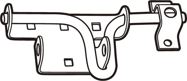 National Hardware N303-131 Heavy Duty Swinging Door Latch with WeatherGuard Protection, Stainless Steel, Auto-Locking, Padlock Compatible for Shed Door Lock and Barn Door Latch Applications - size: 0