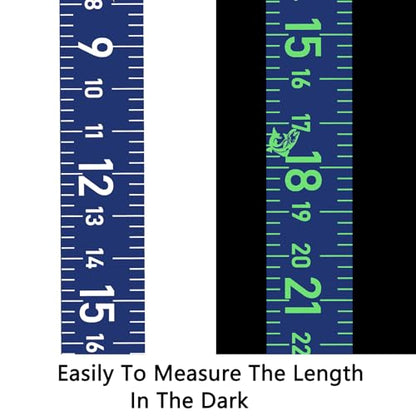 51 Inch Fishing Ruler Adhesive Waterproof Fishing Measuring Tape Tool for Boat Reflective Boat Ruler Sticker Glow Tape in The Dark - color: Blue