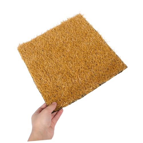 POPETPOP 4pcs Chicken Nesting Box Pads Reusable Coop Ground Pad Hen Nesting Liners Artificial Grass Bedding Clean and Odor