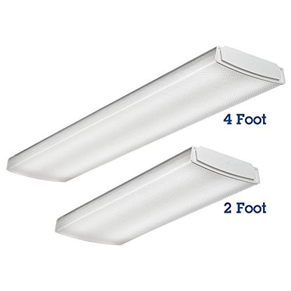 Lithonia Lighting LBL4 LP840 4-Feet Commercial LED Wraparound Indoor Light, White - color: 4000K, size: 4 ft | Curved, style: 1st Gen