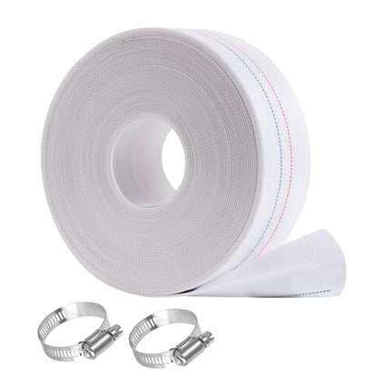Eastrans 2-1/2INx100FT Pool Backwash Hose,Extra Heavy Duty Discharge Lay Flat Hose for Swimming Pool, Drain Hoses with Clamp,10 Bar Working Pressure,High pressure resistance,Wear Resistance - size: 2-1/2in x 100ft, style: Extra Heavy Duty Hose