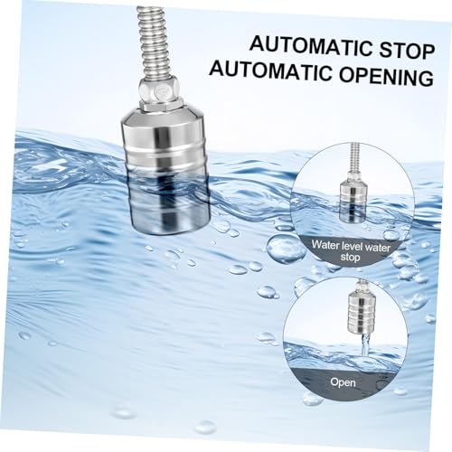 2pcs Automatic Water Bowl Float Valve Stainless Steel Water Float Valve for Fountain